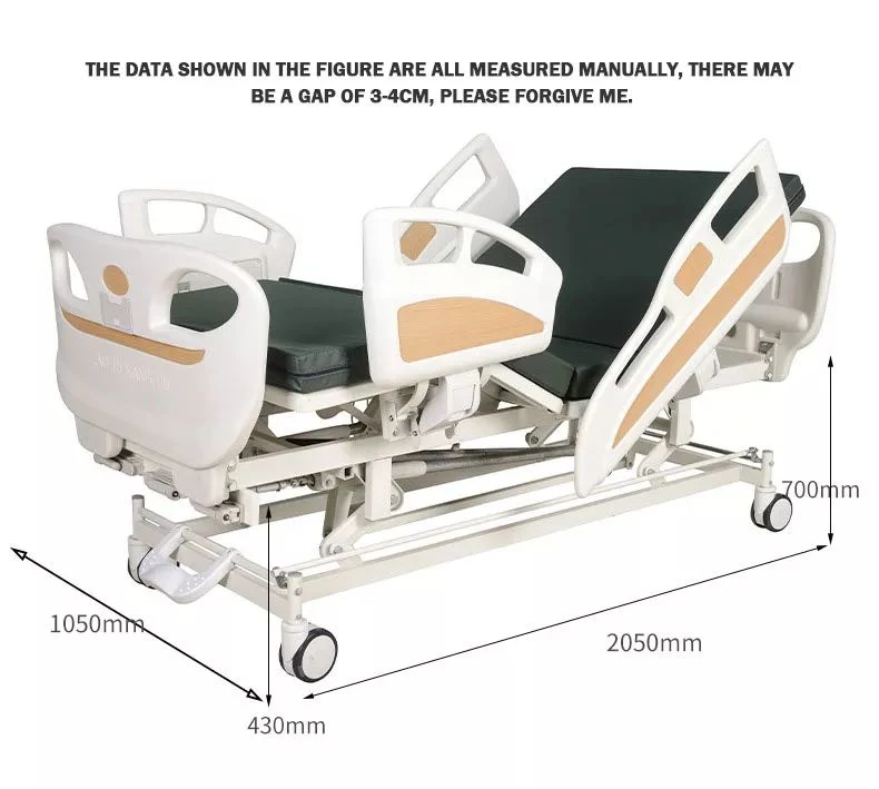 High Quality Multifunctional Medical ABS Head Board Hospital Bed