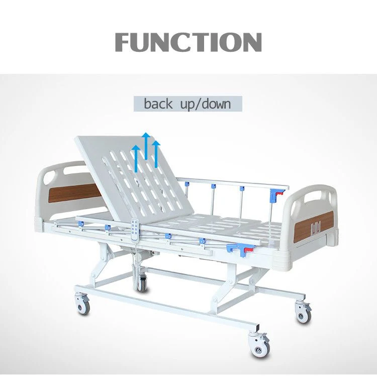 Nursing Home Care Height Adjustable Three Functions Clinic Patient Medical High Low Electric Hospital Bed