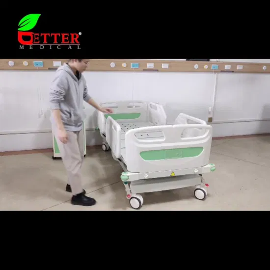 Medical Furniture 3 Function ICU Electric Hospital Bed with Motors